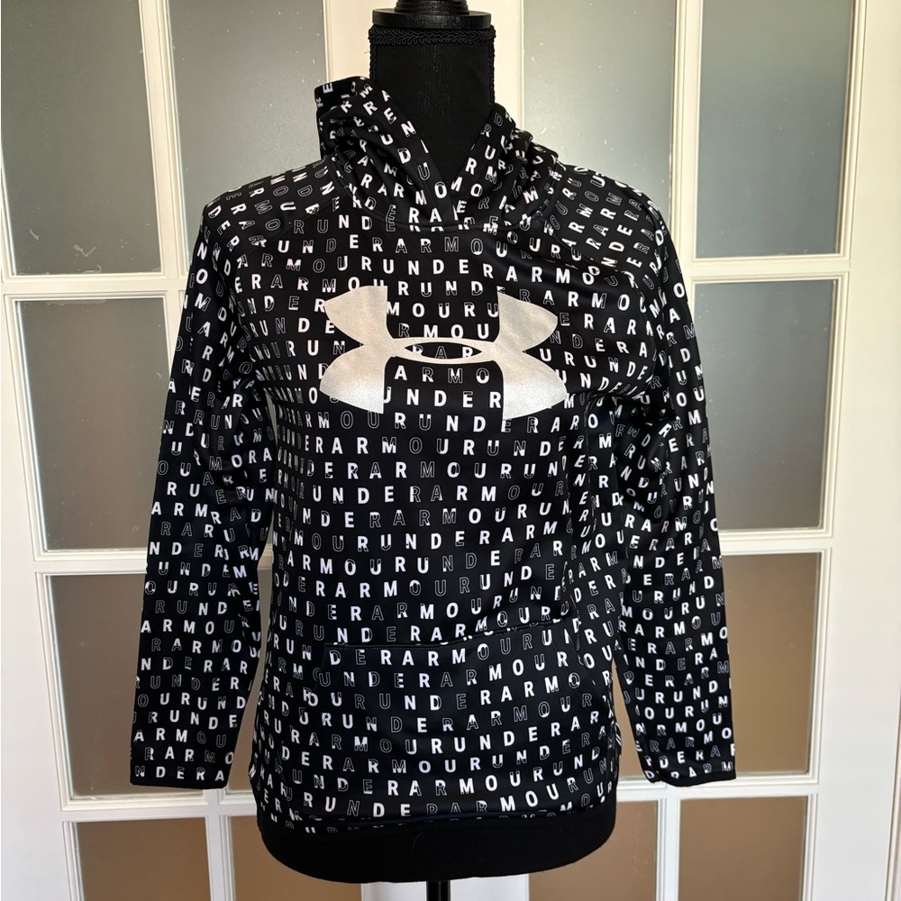 Under Armour Girls Black & White Light Hoodie